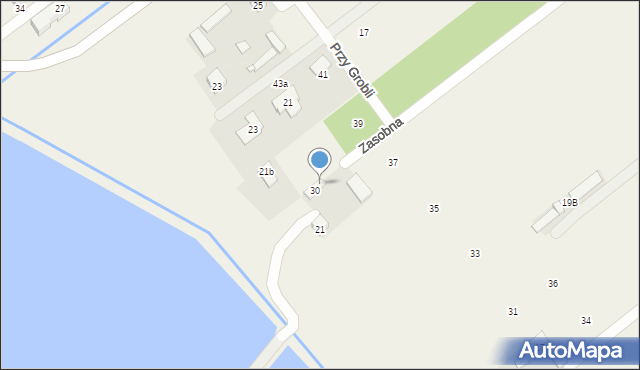 Bąkówka, Zasobna, 30, mapa Bąkówka