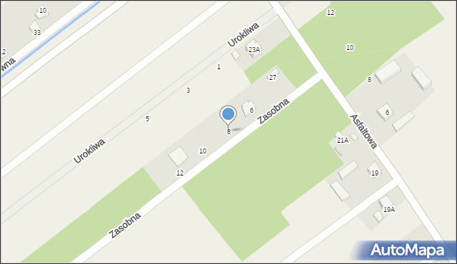 Bąkówka, Zasobna, 8, mapa Bąkówka