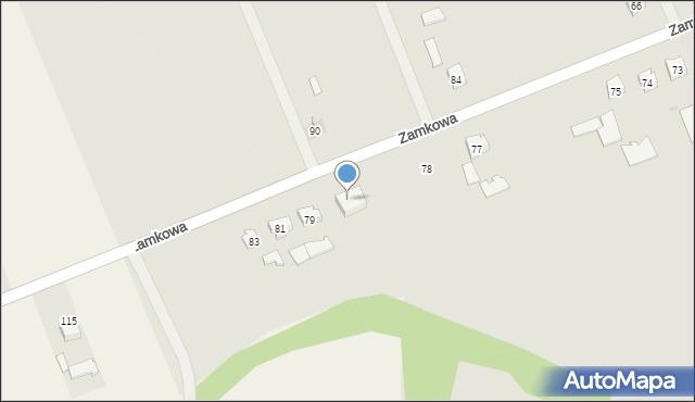 Baranów Sandomierski, Zamkowa, 91, mapa Baranów Sandomierski