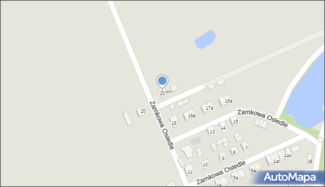 Baranów Sandomierski, Zamkowa Osiedle, 21, mapa Baranów Sandomierski