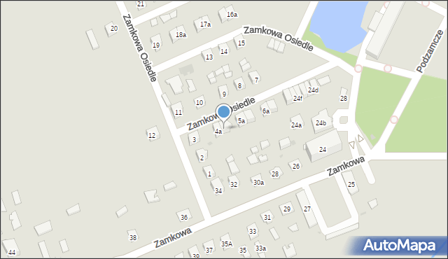 Baranów Sandomierski, Zamkowa Osiedle, 4b, mapa Baranów Sandomierski