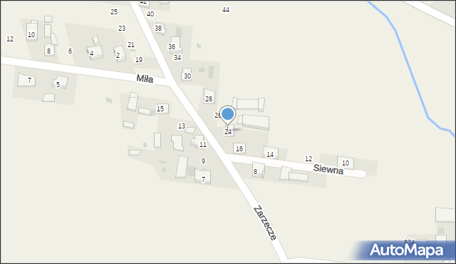 Baranówka, Zarzecze, 24, mapa Baranówka