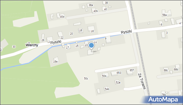 Barcice, Za Torami, 44b, mapa Barcice