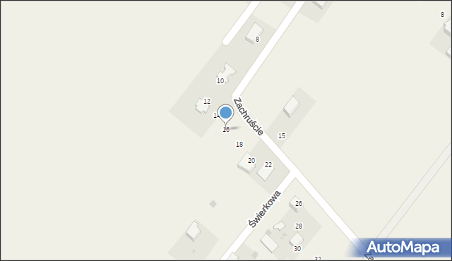 Bębło, Zachruście, 16, mapa Bębło