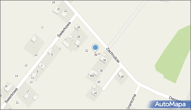Bębło, Zachruście, 34, mapa Bębło