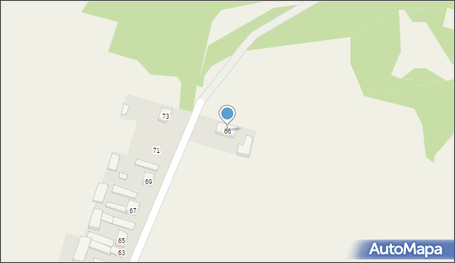 Bęczków, Zaskale, 66, mapa Bęczków