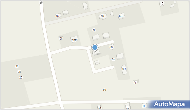 Będzinko, Zagaje, 6h, mapa Będzinko