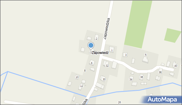 Besko, Zapowiedzka, 4, mapa Besko