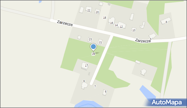 Białobrzeg Dalszy, Zarzecze, 19, mapa Białobrzeg Dalszy