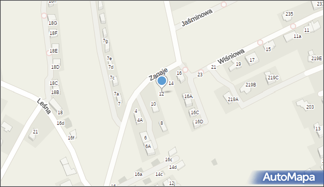 Bibice, Zagaje, 12, mapa Bibice