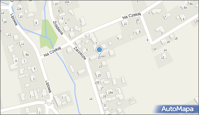 Bibice, Zarzecze, 11, mapa Bibice