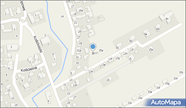 Bibice, Zarzecze, 35, mapa Bibice