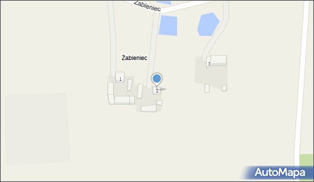 Bielanki, Żabieniec, 2, mapa Bielanki