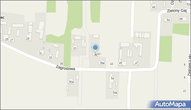 Bieniewiec, Zagrodowa, 39, mapa Bieniewiec