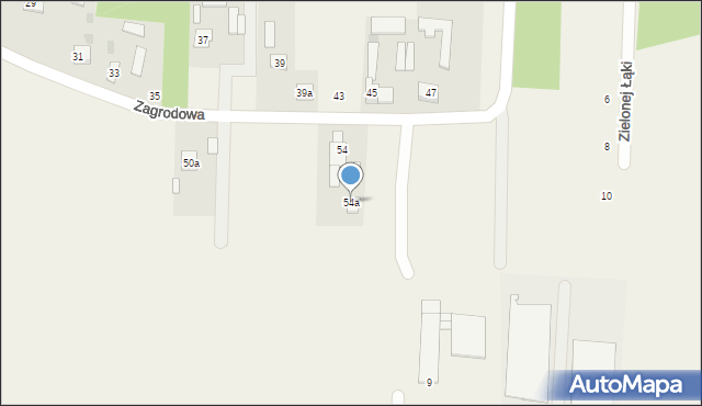 Bieniewiec, Zagrodowa, 54a, mapa Bieniewiec