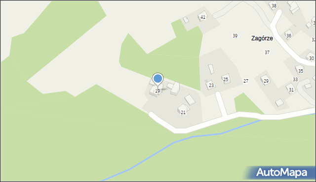 Biertowice, Za Górą, 19, mapa Biertowice