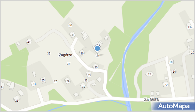 Biertowice, Za Górą, 32, mapa Biertowice