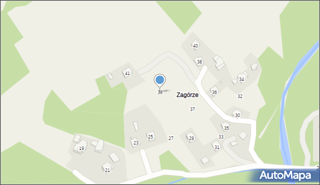 Biertowice, Za Górą, 39, mapa Biertowice