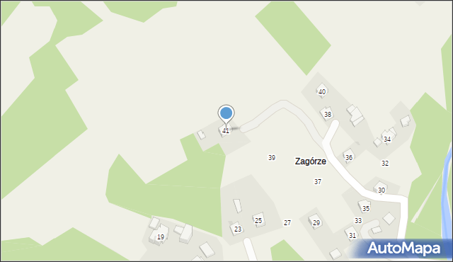 Biertowice, Za Górą, 41, mapa Biertowice