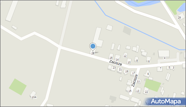 Bieżuń, Zacisze, 18, mapa Bieżuń