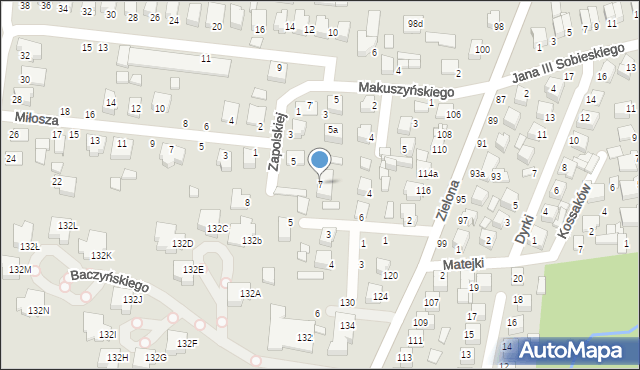 Biłgoraj, Zapolskiej Gabrieli, 7, mapa Biłgoraj