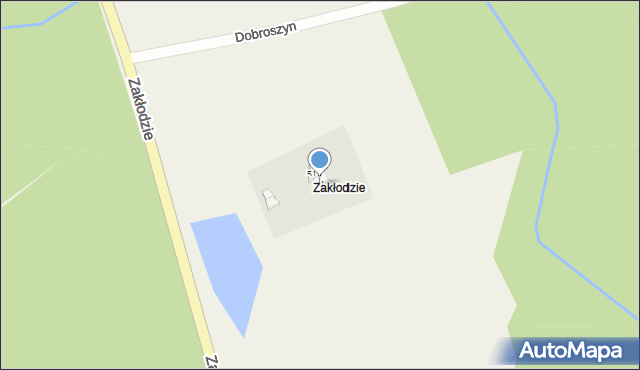 Błotno, Zakłodzie, 51, mapa Błotno