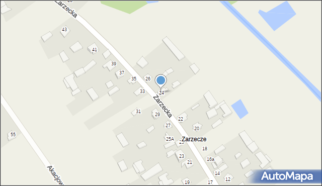 Boćki, Zarzecka, 24, mapa Boćki