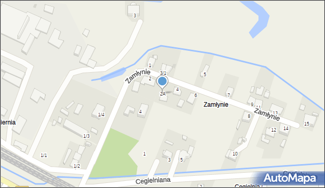 Bodzechów, Zamłynie, 2A, mapa Bodzechów