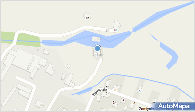 Bodzechów, Zamłynie, 3, mapa Bodzechów