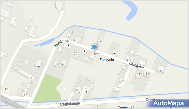 Bodzechów, Zamłynie, 6, mapa Bodzechów