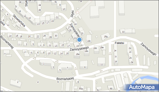 Bogatynia, Zamoyskiego Jana, hetm., 19c, mapa Bogatynia