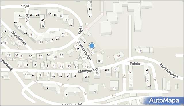 Bogatynia, Zamoyskiego Jana, hetm., 20, mapa Bogatynia