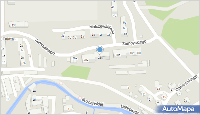 Bogatynia, Zamoyskiego Jana, hetm., 28c, mapa Bogatynia