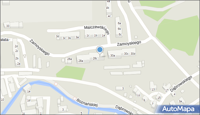 Bogatynia, Zamoyskiego Jana, hetm., 28d, mapa Bogatynia