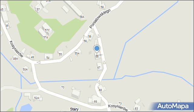 Boguszów-Gorce, Zamkowa, 66, mapa Boguszów-Gorce