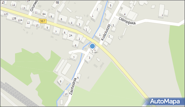 Boguszów-Gorce, Zachodnia, 2, mapa Boguszów-Gorce