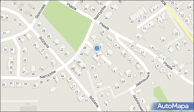 Bolesławiec, Zaułek Sasanek, 8, mapa Bolesławca