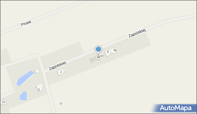 Borzytuchom, Zapolskiej Gabrieli, 4a, mapa Borzytuchom