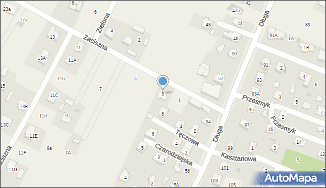 Bramki, Zaciszna, 3, mapa Bramki