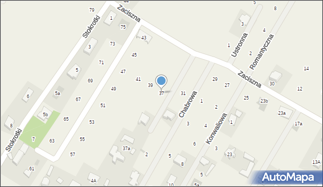 Bramki, Zaciszna, 37, mapa Bramki