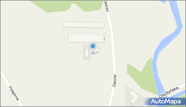 Bratian, Zatorze, 201, mapa Bratian