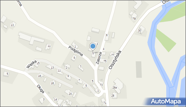 Bratian, Zatorze, 1, mapa Bratian