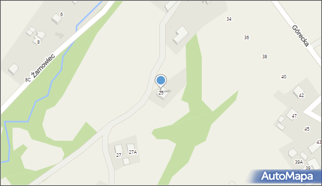 Brenna, Żarnowiec, 25, mapa Brenna