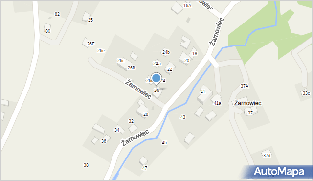Brenna, Żarnowiec, 26, mapa Brenna
