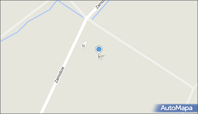 Brok, Zamoście, 3b, mapa Brok