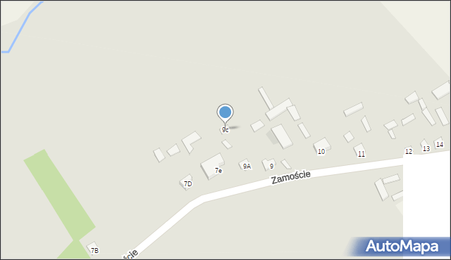 Brok, Zamoście, 9c, mapa Brok