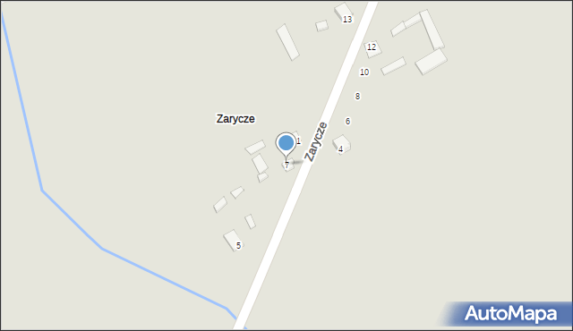 Brok, Zarycze, 7, mapa Brok