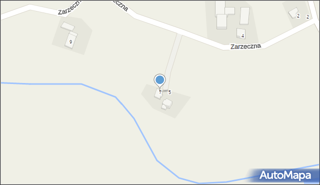 Bronów, Zarzeczna, 7, mapa Bronów