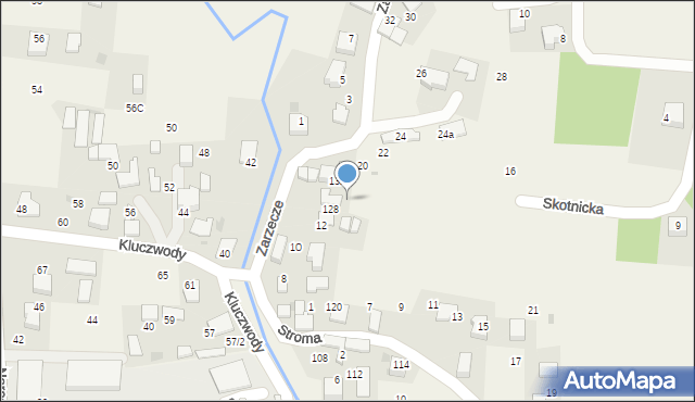 Brzezie, Zarzecze, 14, mapa Brzezie