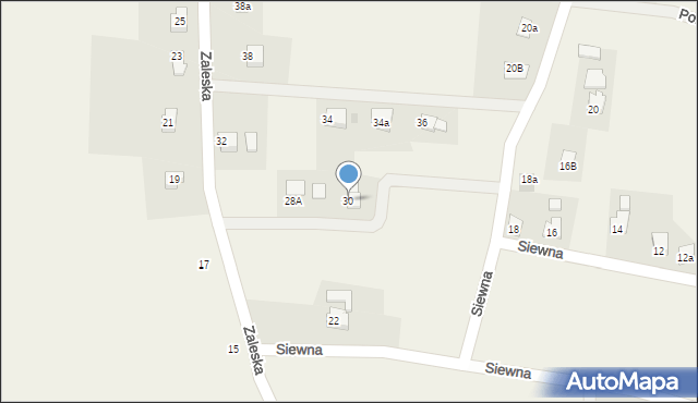 Brzezówka, Zaleska, 30, mapa Brzezówka